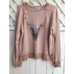 Wildfox Distressed Sweater